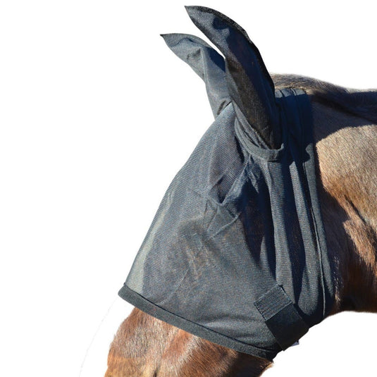 Hy Equestrian Fly Mask With Ears Black - Ashurst Equestrian & Country