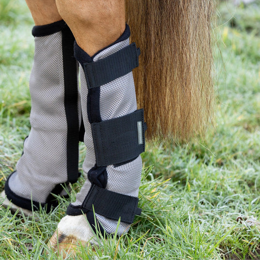 Hy Equestrian Fly Mesh Boot Grey/Black - Ashurst Equestrian & Country
