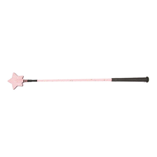 Hy Equestrian Glitter Star Riding Whip Pink - Ashurst Equestrian & Country