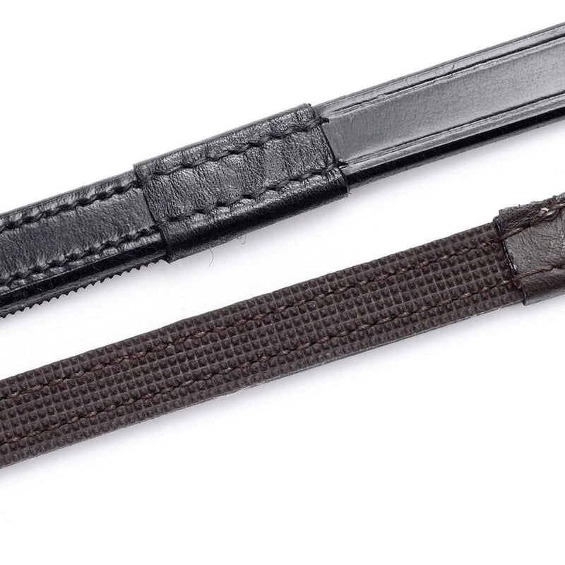 Load image into Gallery viewer, Hy Equestrian Half Rubber Reins Brown - Ashurst Equestrian &amp; Country
