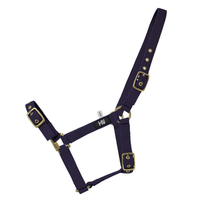 Load image into Gallery viewer, Hy Equestrian Holly Fully Adjustable Headcollar Red - Ashurst Equestrian &amp; Country
