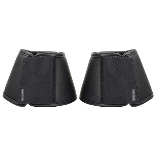 Hy Equestrian Leather Over Reach Boots Black - Ashurst Equestrian & Country