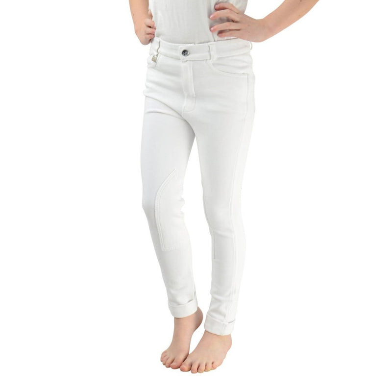 Load image into Gallery viewer, Hy Equestrian Melton Jodhpurs Child White - Ashurst Equestrian &amp; Country
