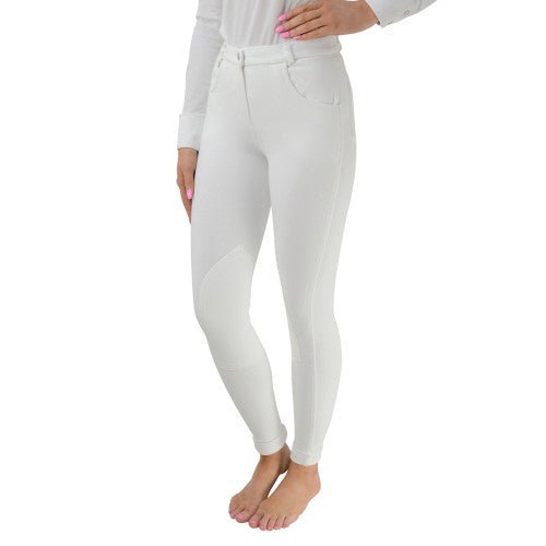 Hy Equestrian Melton Ladies Jodhpurs White - Ashurst Equestrian & Country