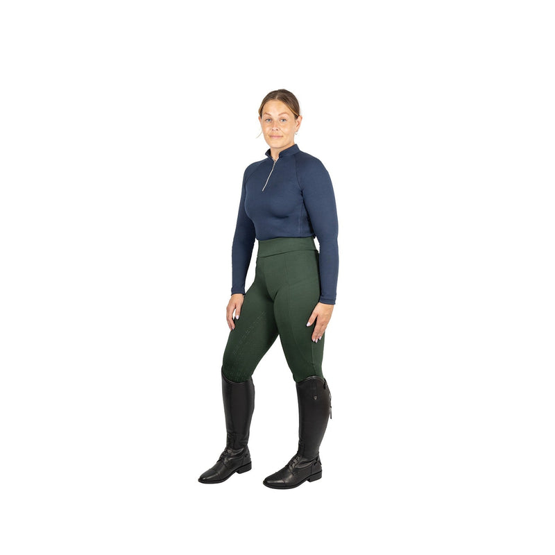 Load image into Gallery viewer, Hy Equestrian Melton Riding Tights Adult Forest Green - Ashurst Equestrian &amp; Country

