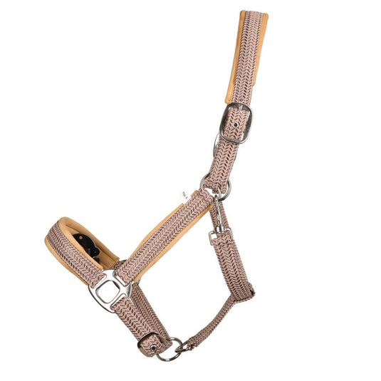 Hy Equestrian Mermaid Shimmer Headcollar & Lead Rope Taupe - Ashurst Equestrian & Country