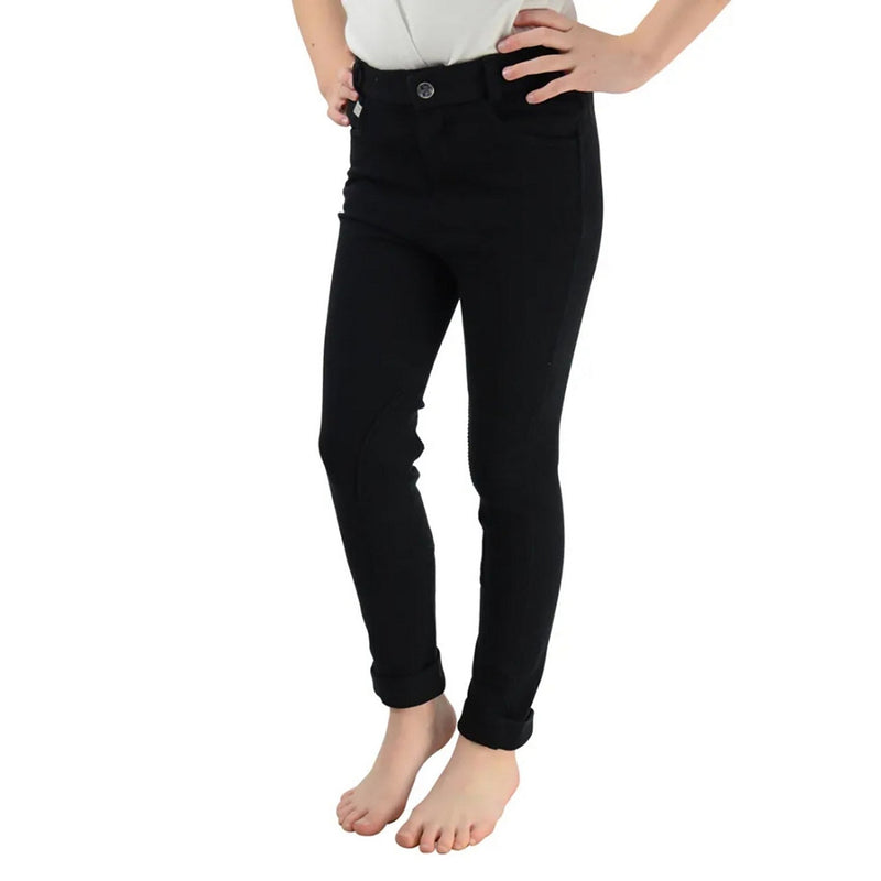 Load image into Gallery viewer, Hy Equestrian Milligan Jodhpurs Child Black - Ashurst Equestrian &amp; Country
