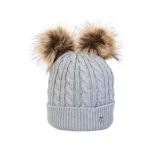 Hy Equestrian Morzine Bobble Hat Child Grey - Ashurst Equestrian & Country