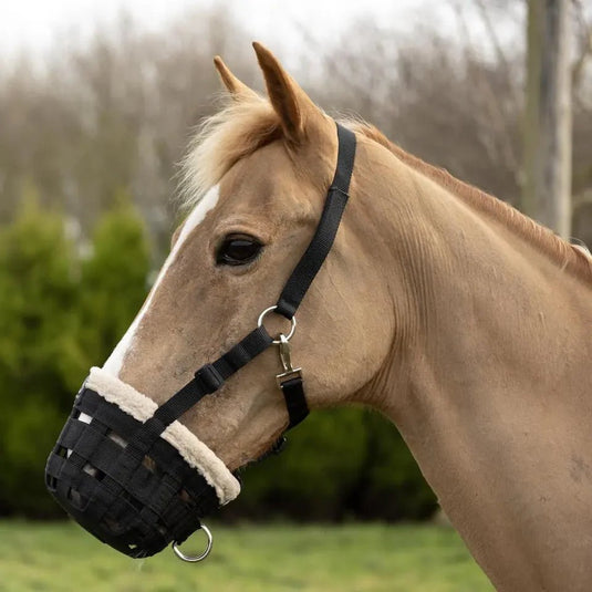 Hy Equestrian Muzzle with Fleece. - Ashurst Equestrian & Country