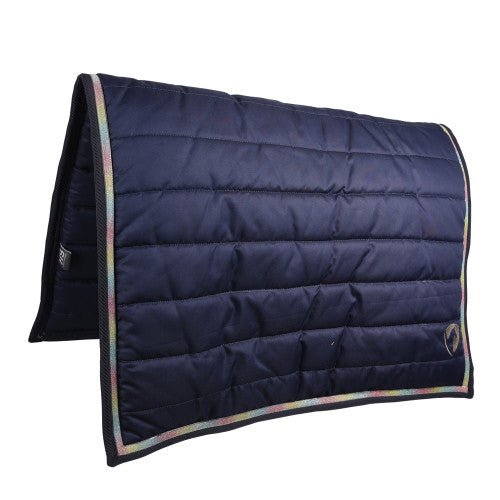 Hy Equestrian Mystic Comfort Pad Navy/Rainbow Dust - Ashurst Equestrian & Country
