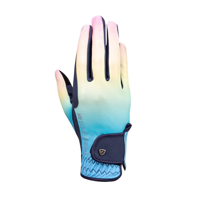 Load image into Gallery viewer, Hy Equestrian Ombre Riding Gloves Navy/Ocean - Ashurst Equestrian &amp; Country
