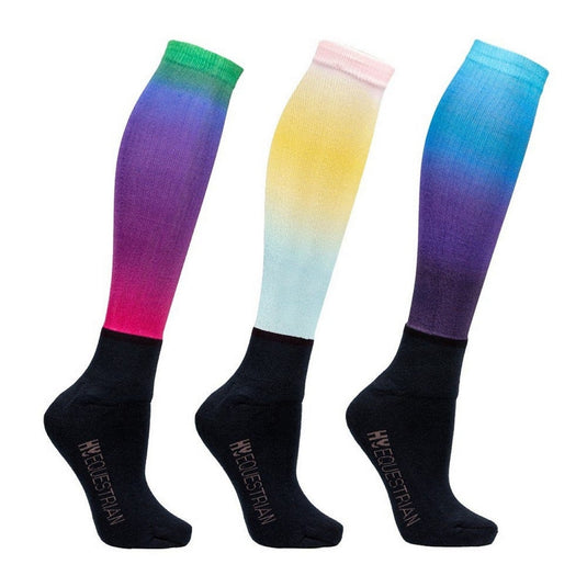 Hy Equestrian Ombre Socks Adult Navy/Ombre - Ashurst Equestrian & Country