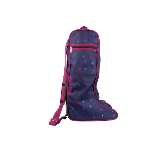 Hy Equestrian Out Of This World Boot Bag Navy/Magenta - Ashurst Equestrian & Country