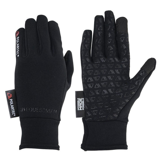 Hy Equestrian Polartec Glacial Riding & General Gloves Black - Ashurst Equestrian & Country