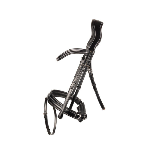 Hy Equestrian Propresicce Pelle Crank Leather Bridle Blk/Slv - Ashurst Equestrian & Country