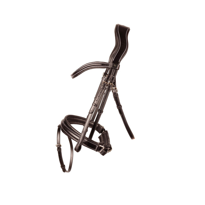 Load image into Gallery viewer, Hy Equestrian Propresicce Pelle Crank Leather Bridle Brn/Brs - Ashurst Equestrian &amp; Country
