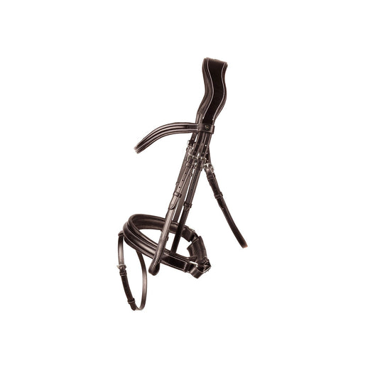 Hy Equestrian Propresicce Pelle Crank Leather Bridle Brn/Slv - Ashurst Equestrian & Country