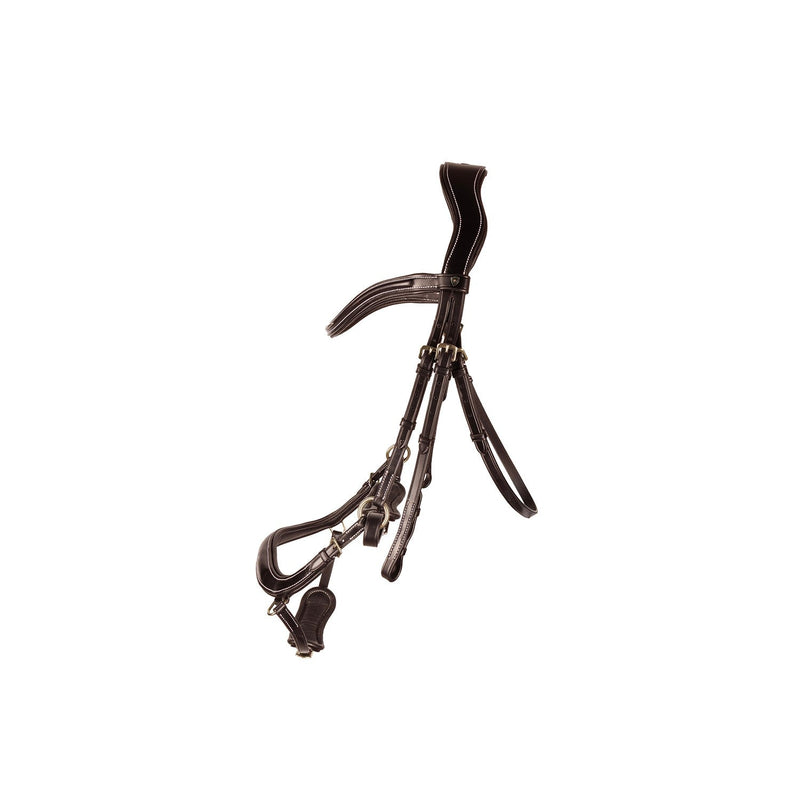 Load image into Gallery viewer, Hy Equestrian Propresicce Pelle Drop Leather Bridle Brn/Brs - Ashurst Equestrian &amp; Country
