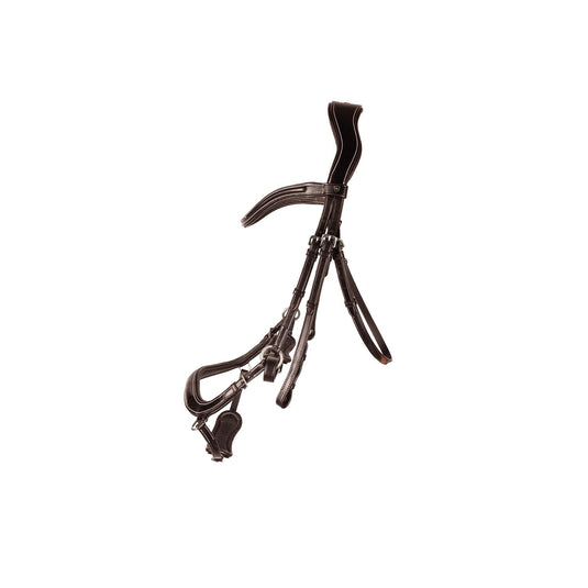 Hy Equestrian Propresicce Pelle Drop Leather Bridle Brn/Slv - Ashurst Equestrian & Country