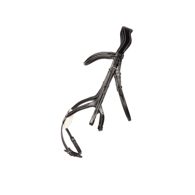 Load image into Gallery viewer, Hy Equestrian Propresicce Pelle Grackle Leather Bridle Blk/S - Ashurst Equestrian &amp; Country
