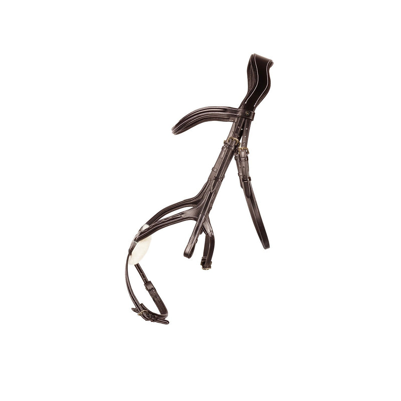 Load image into Gallery viewer, Hy Equestrian Propresicce Pelle Grackle Leather Bridle Brn/B - Ashurst Equestrian &amp; Country
