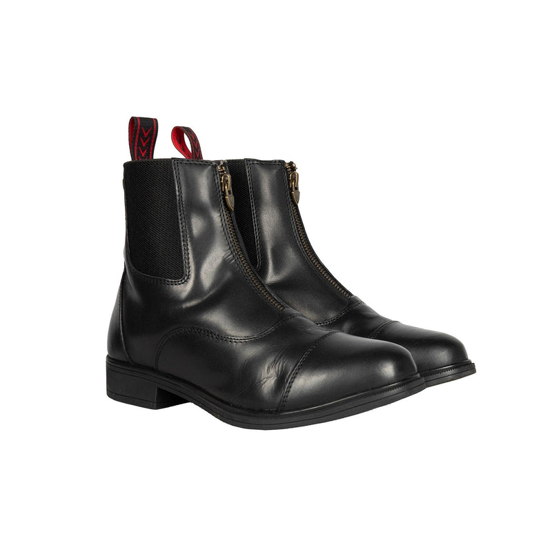 Load image into Gallery viewer, Hy Equestrian Proprivermo Davanti Zip Paddock Boots Black - Ashurst Equestrian &amp; Country
