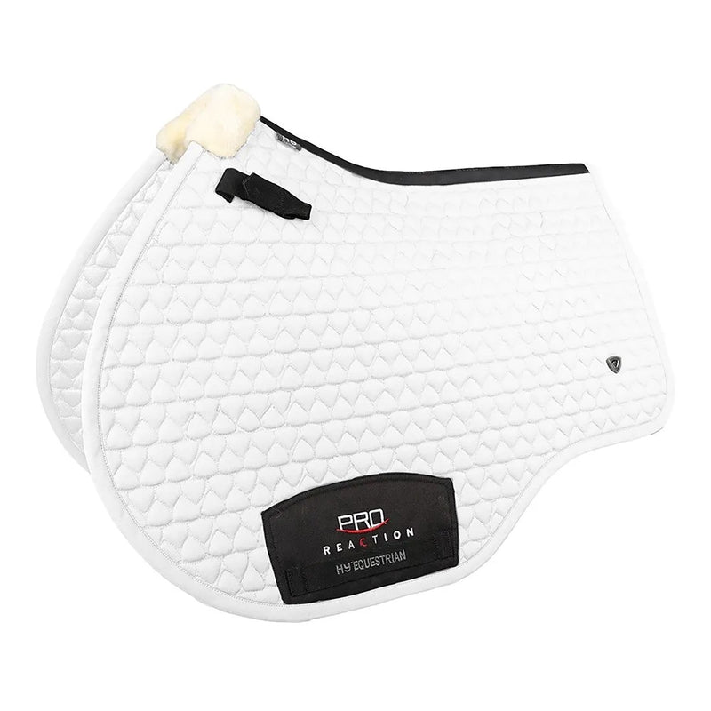 Load image into Gallery viewer, Hy Equestrian Proreaction Shield Close Contact Saddlepad Wht - Ashurst Equestrian &amp; Country
