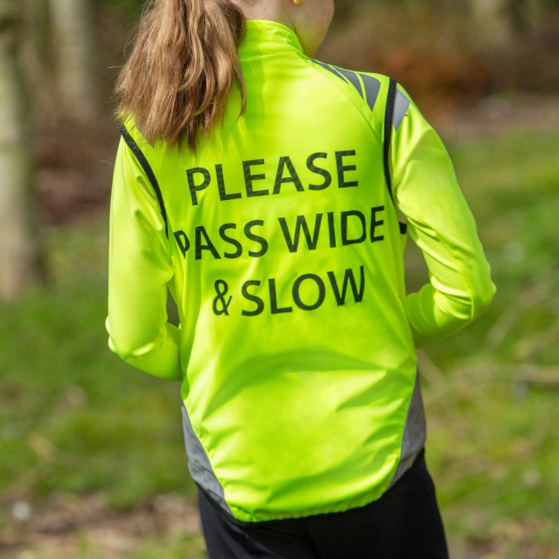 Load image into Gallery viewer, Hy Equestrian Reflector &#39;Please Pass Wide &amp; Slow&#39; Gilet - Childs - Ashurst Equestrian &amp; Country
