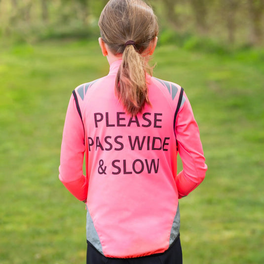 Hy Equestrian Reflector 'Please Pass Wide & Slow' Gilet - Childs - Ashurst Equestrian & Country