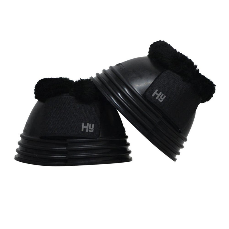 Load image into Gallery viewer, Hy Equestrian Ringed Fleece Topped Over Reach Boots - Ashurst Equestrian &amp; Country
