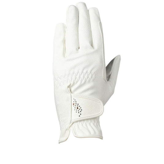 Hy Equestrian Roka Reign Riding Gloves White - Ashurst Equestrian & Country