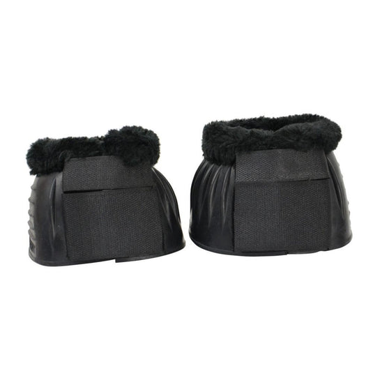 Hy Equestrian Snugfit Fleece Topped Over Reach Boots Black - Ashurst Equestrian & Country