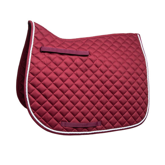 Hy Equestrian Splendid Showjump Saddle Pad Burgundy/White - Ashurst Equestrian & Country