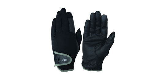 Hy Equestrian Sport Dynamic Lightweight Riding Gloves Black - Ashurst Equestrian & Country