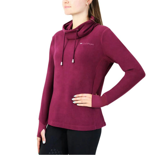 Hy Equestrian Synergy Cowl Neck Top Fig - Ashurst Equestrian & Country