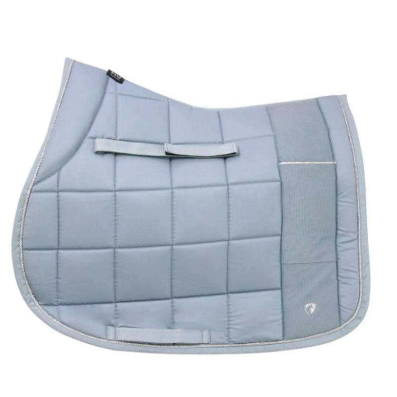 Load image into Gallery viewer, Hy Equestrian Synergy Saddle Pad - Aqua/Silver - Ashurst Equestrian &amp; Country
