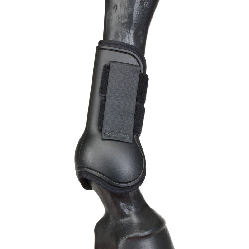 Load image into Gallery viewer, Hy Equestrian Tendon Boots Black - Ashurst Equestrian &amp; Country
