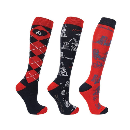 Hy Equestrian Thelwell Practice Makes Perfect Socks - Ashurst Equestrian & Country