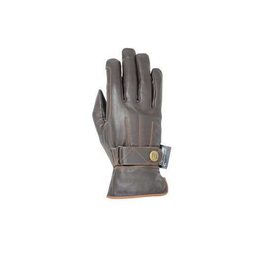 Hy Equestrian Thinsulate Leather Winter Riding Glove Brn/Tan - Ashurst Equestrian & Country