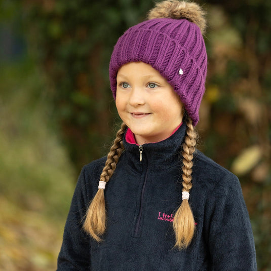 Hy Equestrian Valloire Hat Child Plum - Ashurst Equestrian & Country