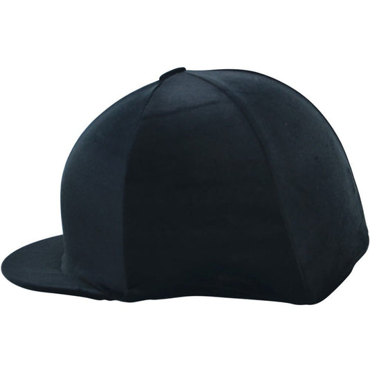 Hy Equestrian Velour Soft Velvet Hat Cover Black - Ashurst Equestrian & Country
