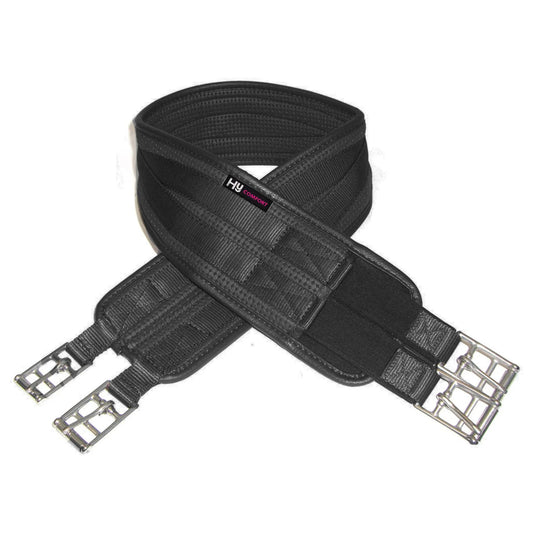 Hy Equestrian Waffle Girthelasticated One End Black - Ashurst Equestrian & Country