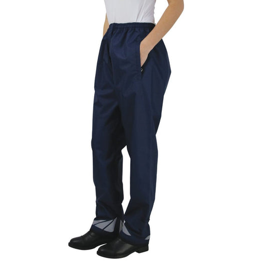 Hy Equestrian Waterproof Pull On Over Trousers Navy - Ashurst Equestrian & Country