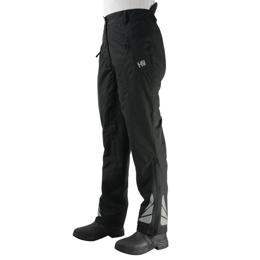 Hy Equestrian Waterproof Reflective Over Trousers Adult Blk - Ashurst Equestrian & Country