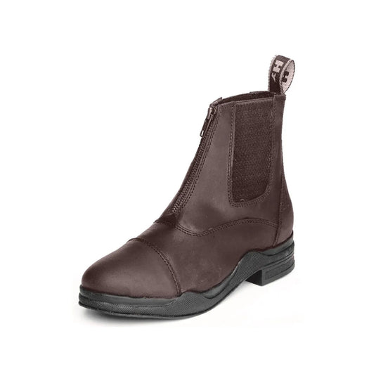 Hy Equestrian Wax Leather Zip Boots Brown - Ashurst Equestrian & Country