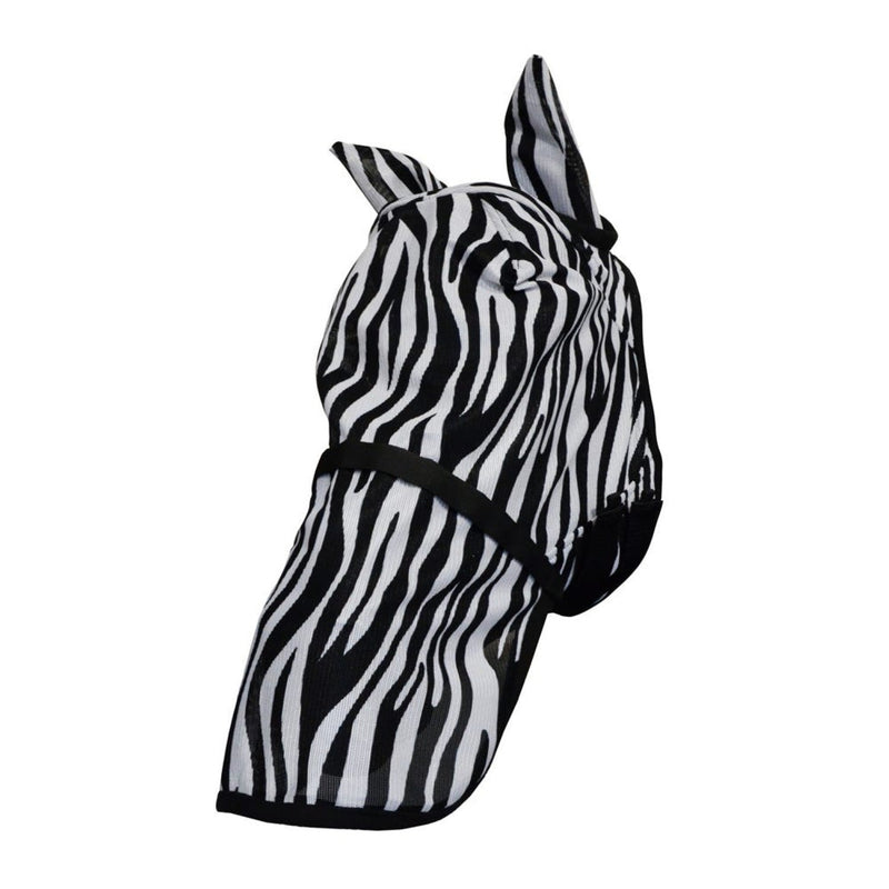 Load image into Gallery viewer, Hy Equestrian Zebra Fly Mask With Ears &amp; Detachable Nose - Ashurst Equestrian &amp; Country
