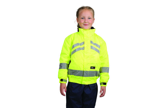 Hy Equestrian Reflector Waterproof Blouson Child - Yellow
