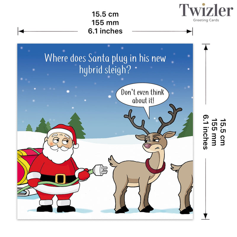 Load image into Gallery viewer, Hybrid Sleigh - Funny Christmas Card - Ashurst Equestrian &amp; Country
