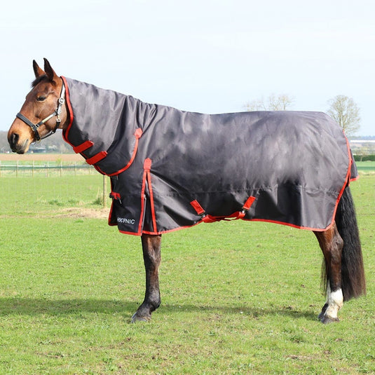 Hyconic 200 G Combi Turnout Rug Charcoal/Red - Ashurst Equestrian & Country
