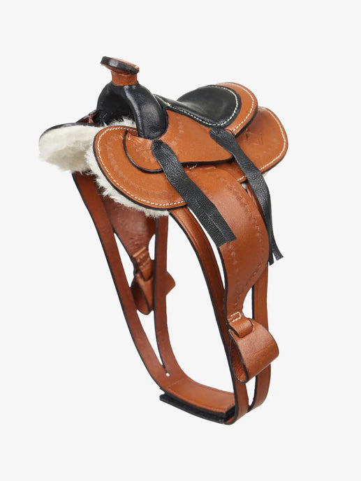 Le Mieux Toy Pony Western Saddle Tan